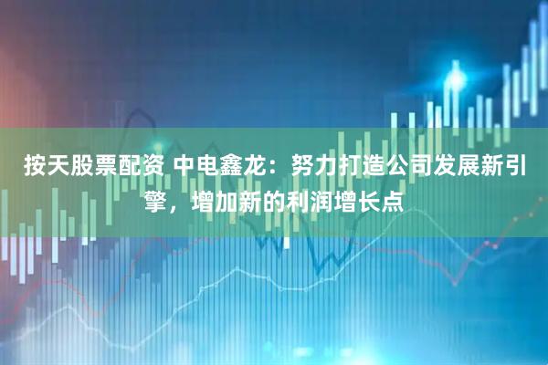 按天股票配资 中电鑫龙：努力打造公司发展新引擎，增加新的利润增长点
