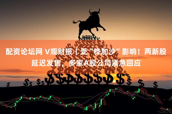 配资论坛网 V观财报｜受“桦加沙”影响！两新股延迟发售，多家A股公司紧急回应